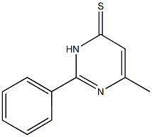 6-methyl-2-phenyl-4(3H)-pyrimidinethione Struktur