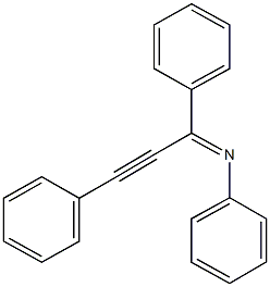 N-(1,3-diphenyl-2-propynylidene)-N-phenylamine Struktur