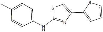 N-(4-methylphenyl)-N-[4-(2-thienyl)-1,3-thiazol-2-yl]amine Struktur