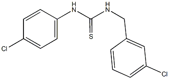 N-(3-chlorobenzyl)-N'-(4-chlorophenyl)thiourea Struktur