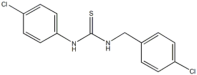 N-(4-chlorobenzyl)-N'-(4-chlorophenyl)thiourea Struktur