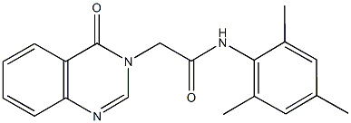 N-mesityl-2-(4-oxo-3(4H)-quinazolinyl)acetamide Struktur