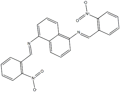 N~1~,N~5~-bis(2-nitrobenzylidene)-1,5-naphthalenediamine Structure