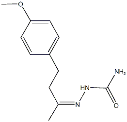 4-(4-methoxyphenyl)-2-butanone semicarbazone Struktur