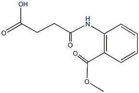 4-[2-(methoxycarbonyl)anilino]-4-oxobutanoic acid Struktur