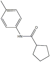 N-(4-methylphenyl)cyclopentanecarboxamide Struktur