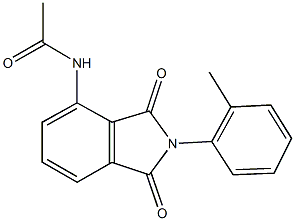 N-[2-(2-methylphenyl)-1,3-dioxo-2,3-dihydro-1H-isoindol-4-yl]acetamide Struktur