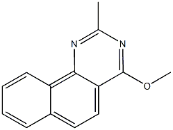 4-methoxy-2-methylbenzo[h]quinazoline Struktur