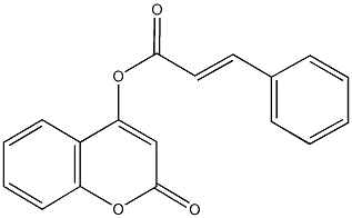 2-oxo-2H-chromen-4-yl 3-phenylacrylate Struktur