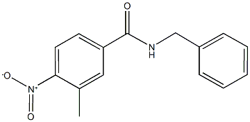 N-benzyl-4-nitro-3-methylbenzamide Struktur