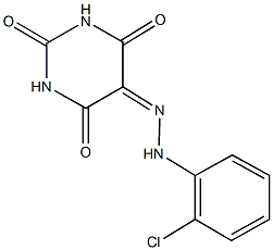 2,4,5,6(1H,3H)-pyrimidinetetrone 5-[(2-chlorophenyl)hydrazone] Struktur