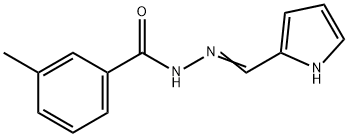 3-methyl-N'-(1H-pyrrol-2-ylmethylene)benzohydrazide Struktur