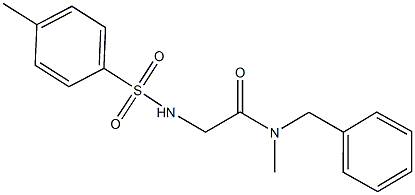 N-benzyl-N-methyl-2-{[(4-methylphenyl)sulfonyl]amino}acetamide Struktur