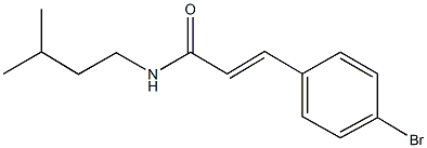 3-(4-bromophenyl)-N-isopentylacrylamide Struktur