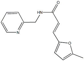 3-(5-methyl-2-furyl)-N-(2-pyridinylmethyl)acrylamide Struktur