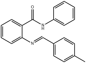 2-[(4-methylbenzylidene)amino]-N-phenylbenzamide Struktur