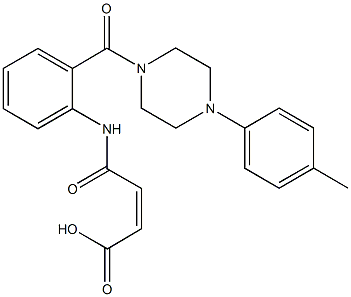 4-(2-{[4-(4-methylphenyl)-1-piperazinyl]carbonyl}anilino)-4-oxo-2-butenoicacid Struktur