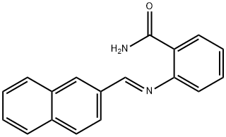 2-[(2-naphthylmethylene)amino]benzamide Struktur