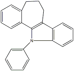 12-phenyl-5,6,7,12-tetrahydrobenzo[6,7]cyclohepta[1,2-b]indole Struktur