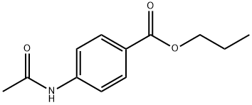 propyl 4-(acetylamino)benzoate Struktur