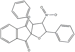 3'-nitro-2',4'-diphenyl-spiro(1H-indene-2,5'-tetrahydrofuran)-1,3(2H)-dione Struktur