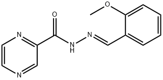 N'-(2-methoxybenzylidene)-2-pyrazinecarbohydrazide Struktur