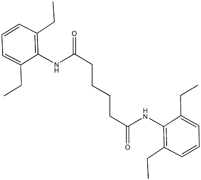 N~1~,N~6~-bis(2,6-diethylphenyl)hexanediamide Struktur