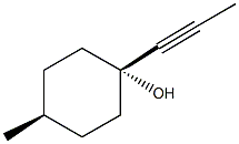 4-methyl-1-(1-propynyl)cyclohexanol Struktur