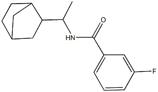 N-(1-bicyclo[2.2.1]hept-2-ylethyl)-3-fluorobenzamide Struktur