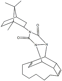 4-(1,7,7-trimethylbicyclo[2.2.1]hept-2-yl)-2,4,6-triazapentacyclo[8.8.1.0~2,6~.0~7,17~.0~8,19~]nonadeca-9,17-diene-3,5-dione Struktur