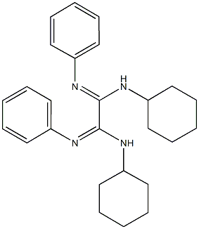 N~1~,N~2~-dicyclohexyl-N'~1~,N'~2~-diphenylethanediimidamide Struktur