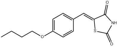 5-(4-butoxybenzylidene)-1,3-thiazolidine-2,4-dione Struktur