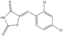 5-(2,4-dichlorobenzylidene)-1,3-thiazolidine-2,4-dione Struktur