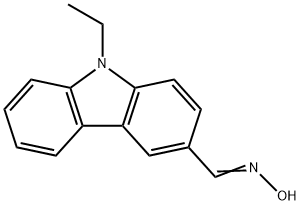 9-ethyl-9H-carbazole-3-carbaldehyde oxime Struktur