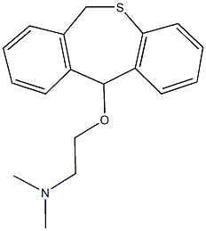 2-(6,11-dihydrodibenzo[b,e]thiepin-11-yloxy)-N,N-dimethylethanamine Struktur