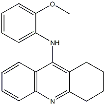 N-(2-methoxyphenyl)-1,2,3,4-tetrahydro-9-acridinamine Struktur