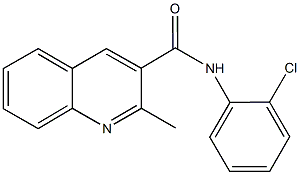 N-(2-chlorophenyl)-2-methyl-3-quinolinecarboxamide Struktur