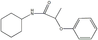 N-cyclohexyl-2-phenoxypropanamide Struktur