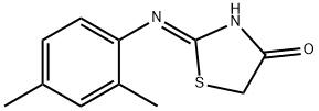 2-[(2,4-dimethylphenyl)imino]-1,3-thiazolidin-4-one Struktur