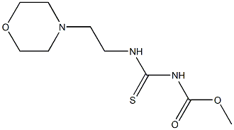 methyl {[2-(4-morpholinyl)ethyl]amino}carbothioylcarbamate Struktur