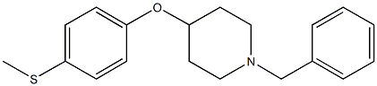 1-benzyl-4-piperidinyl 4-(methylsulfanyl)phenyl ether Struktur