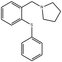 1-[2-(phenylsulfanyl)benzyl]pyrrolidine Struktur