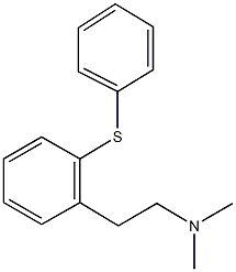 N,N-dimethyl-2-[2-(phenylsulfanyl)phenyl]ethanamine Struktur