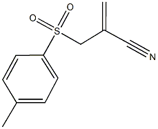 2-{[(4-methylphenyl)sulfonyl]methyl}acrylonitrile Struktur