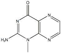 2-amino-1-methyl-4(1H)-pteridinone Struktur