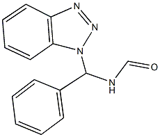 1H-1,2,3-benzotriazol-1-yl(phenyl)methylformamide Struktur