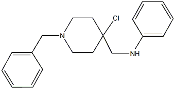 N-[(1-benzyl-4-chloro-4-piperidinyl)methyl]aniline Struktur