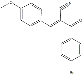 2-(4-bromobenzoyl)-3-(4-methoxyphenyl)acrylonitrile Struktur