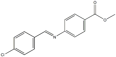 methyl 4-[(4-chlorobenzylidene)amino]benzoate Struktur