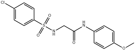 2-{[(4-chlorophenyl)sulfonyl]amino}-N-(4-methoxyphenyl)acetamide Struktur